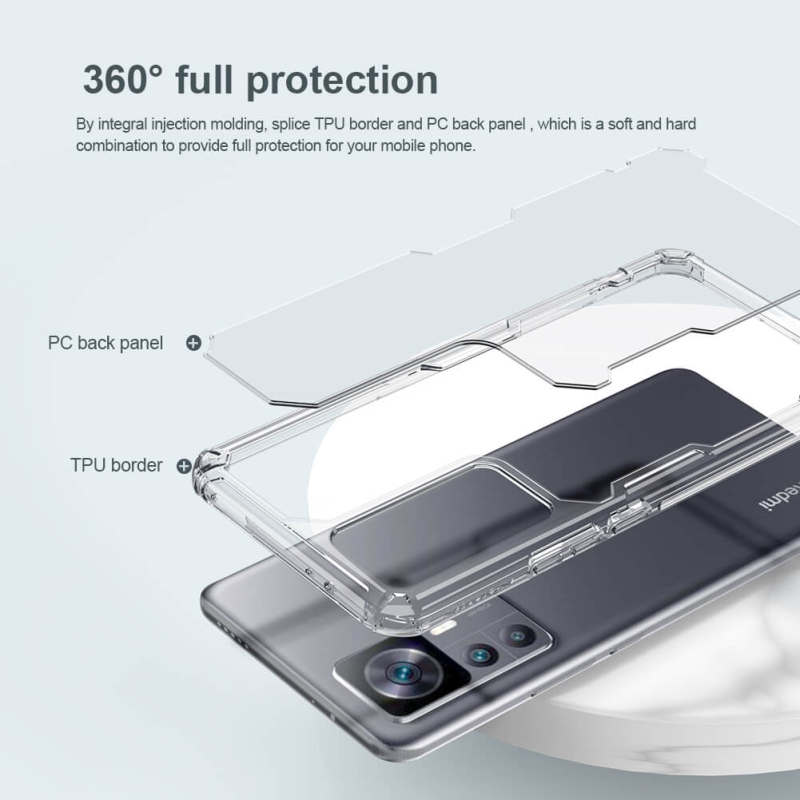 کاور گوشی شیائومی 12T / Redmi K50 Ultra نیلکین مدل Nature TPU Pro  - Nillkin Nature TPU Pro Cover for Xiaomi 12T / Redmi K50 Ultra